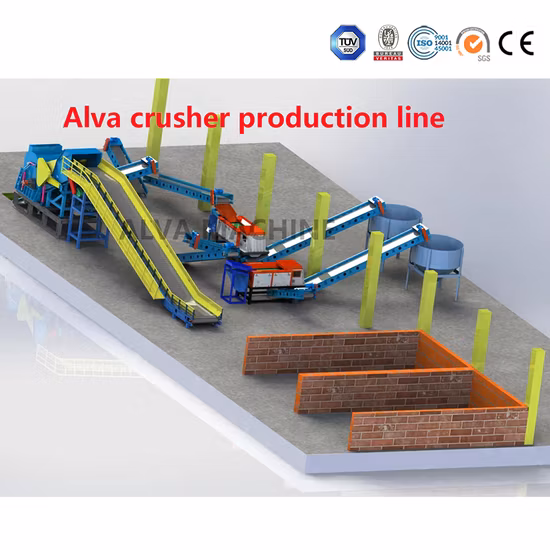 Frantoio a martelli per rottami metallici di buona qualità della macchina della Cina Alva con la macchina per la frantumazione del corpo della bicicletta e del motociclo del frantoio delle coperture dell'automobile del filtro